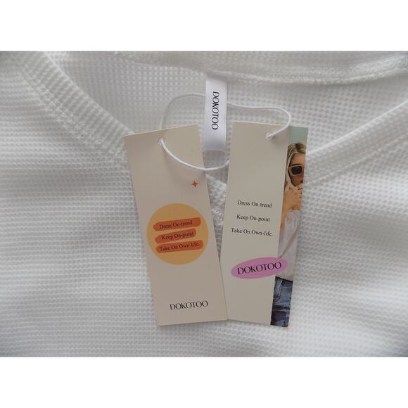 Dokotoo waffle texture pullover shirt short sleeve size XL NWT - Picture 7 of 8